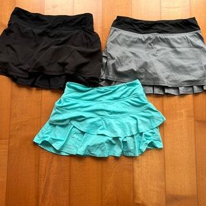Lululemon & Lija golf skirts
